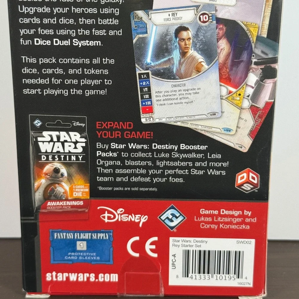 Star Wars Destiny Rey Starter Set Dice Card Game SWD02 Fantasy Flight New